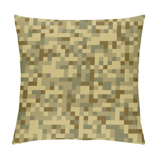 Personality  Trendy Seamless Digital Pixel Camouflage Pattern Pillow Covers