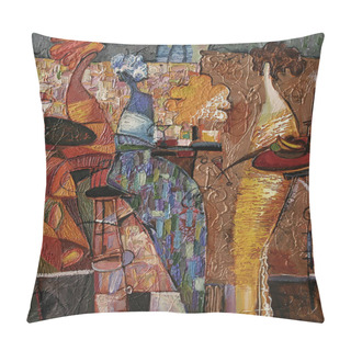 Personality  Texture, Oil Painting, Pillow Covers