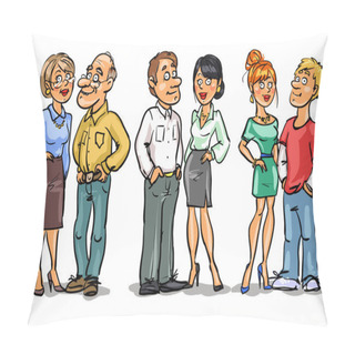 Personality  Family Set, Couples At Different Ages Pillow Covers
