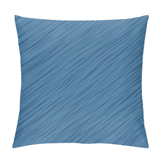 Personality  Strokes Are Blue. Abstract Texture. Creative Background. Vector Abstract Background From A Multitude Of Thin Lines. Seamless Texture. Vector Graphics Pillow Covers