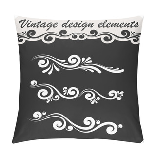 Personality  Classic Design Elements For Wedding Invitations, Menus, Awards, Diplomas And Certificates Pillow Covers