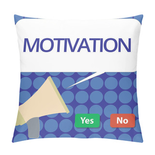 Personality  Word Writing Text Motivation. Business Concept For Reasons For Acting Behaving In A Particular Way Supporting Facts Pillow Covers