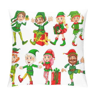 Personality  Elf And Presents Pillow Covers