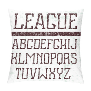 Personality  Serif Font Medium In The Style Of College Pillow Covers