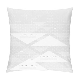 Personality  Vector Abstract Geometric Shape From Triangles.  Pillow Covers