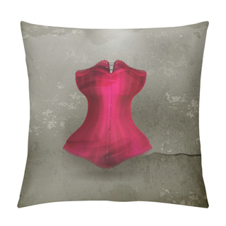 Personality  Corset, Old-style Vector Pillow Covers