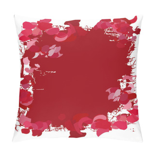 Personality  Floral Red Invitation Vector Frame Pillow Covers
