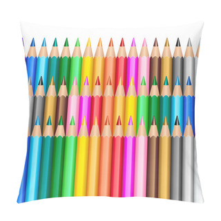 Personality  Color Pencils Background Pillow Covers