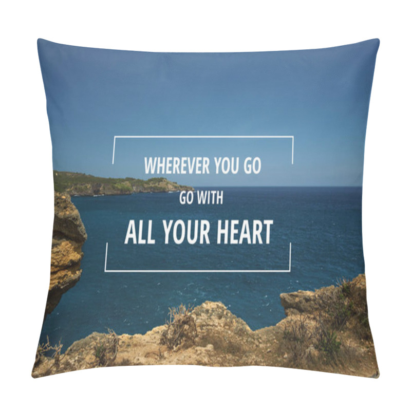 Personality  Inspirational and motivational quote. pillow covers