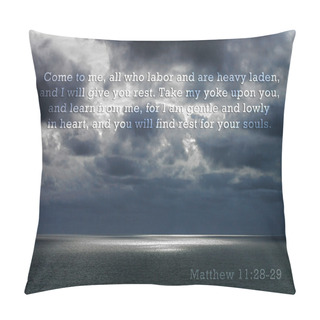 Personality Matthew 11:28-29 Pillow Covers