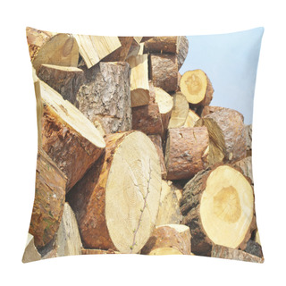 Personality  Wood Pile Pillow Covers
