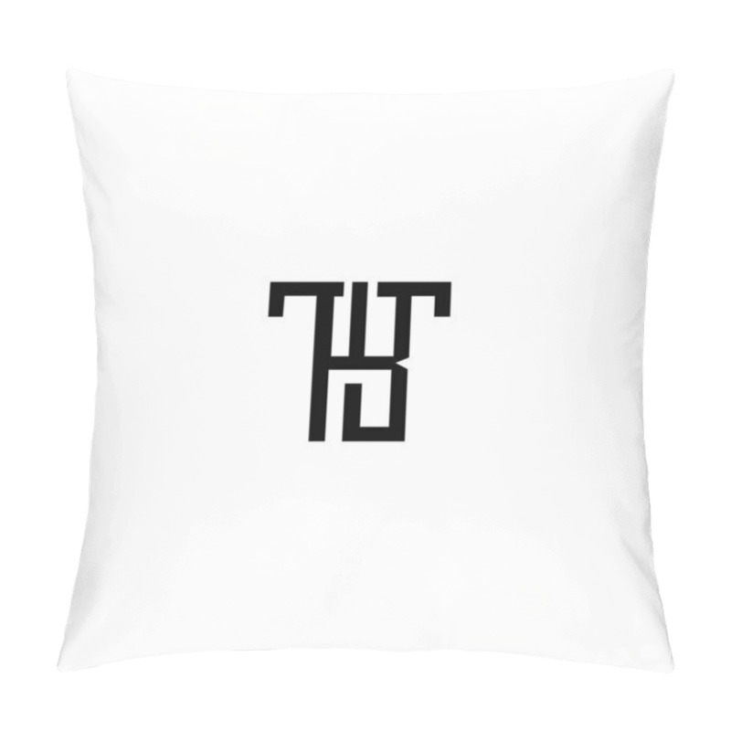 Personality  Initial Letter Tb Logo Or Bt Logo Vector Design Pillow Covers