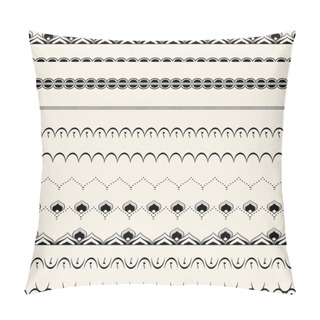 Personality  A Set For Drawing A Pattern. Texture. Style Skull Pillow Covers