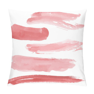 Personality  Red Brush Strokes Set Pillow Covers