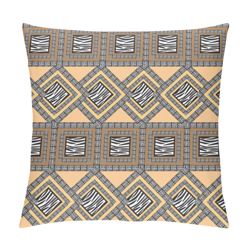 Personality  African style seamless pattern with wild animals skins pillow covers