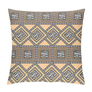 Personality  African Style Seamless Pattern With Wild Animals Skins Pillow Covers