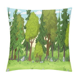 Personality  Seamless Forest Landscape Pillow Covers