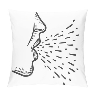 Personality  Transmission, Respiratory Droplet Generates During Cough And Sneezes. Pillow Covers