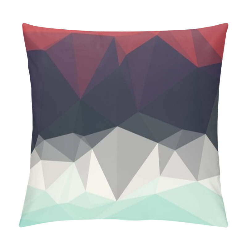 Personality  contrast multicolored background with geometric pattern pillow covers
