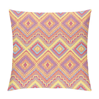 Personality  Hand Drawn Painted Seamless Pattern. Vector Illustration Pillow Covers