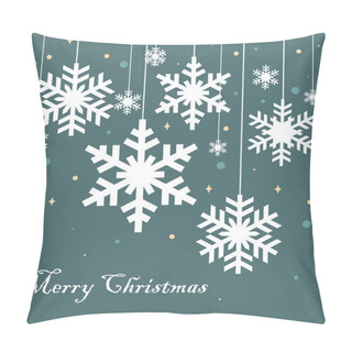 Personality  Vector Set Of Snowflakes Background Pillow Covers