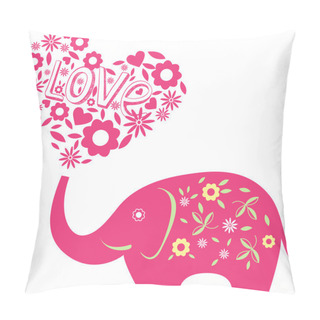Personality  Abstract Vector Illustration With Elephant Pillow Covers