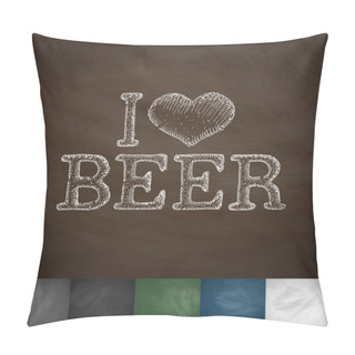Personality  I Love Beer Icon Pillow Covers