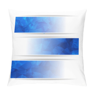 Personality  Blue Banners Set Pillow Covers