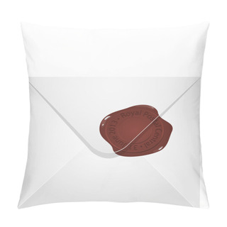 Personality  Envelope With Wax Seal. Pillow Covers