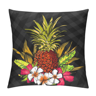 Personality  Tropical Flowers, Jungle Leaves, Paradise Flower. Beautiful Seamless Vector Floral Pattern Background, Exotic Print. Pillow Covers