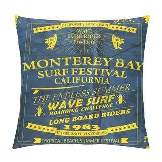 Personality  VECTOR SUMMER SURF PRINT Pillow Covers
