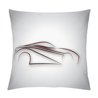 Personality  Yansımalı Karakalem Araba Logosu Pillow Covers