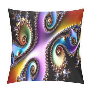 Personality  Fractal Art, Fractal Background, Digital Artwork, Geometric Texture, Abstract Background  Pillow Covers