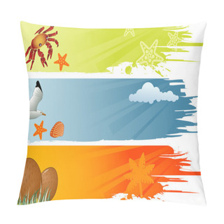 Personality  Summer Banner Pillow Covers