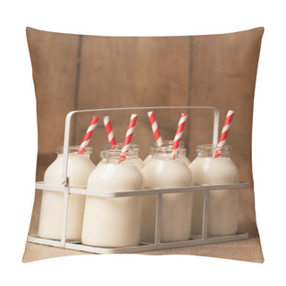 Personality  Vintage Milk Bottles Pillow Covers