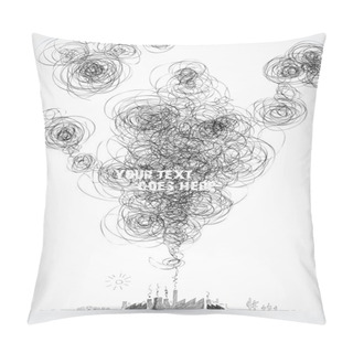 Personality  Global Warming Illustration Pillow Covers