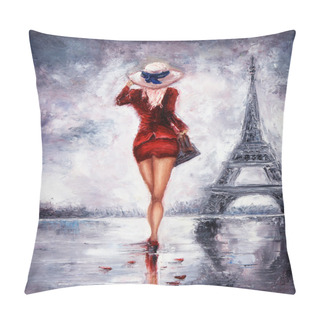 Personality  Woman In Paris Pillow Covers
