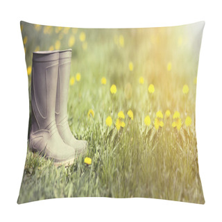 Personality  Wellington Boots Banner Pillow Covers