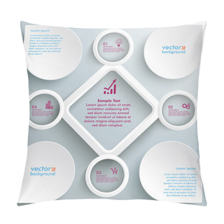 Personality  4 Circles Big Rhombus Startup Infographic Pillow Covers