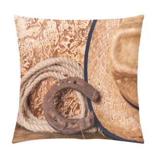 Personality  Cowboy Lasso And Hat Pillow Covers