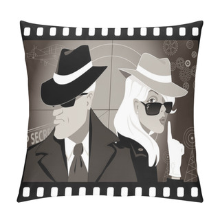 Personality  Retro Mystery Movie Pillow Covers