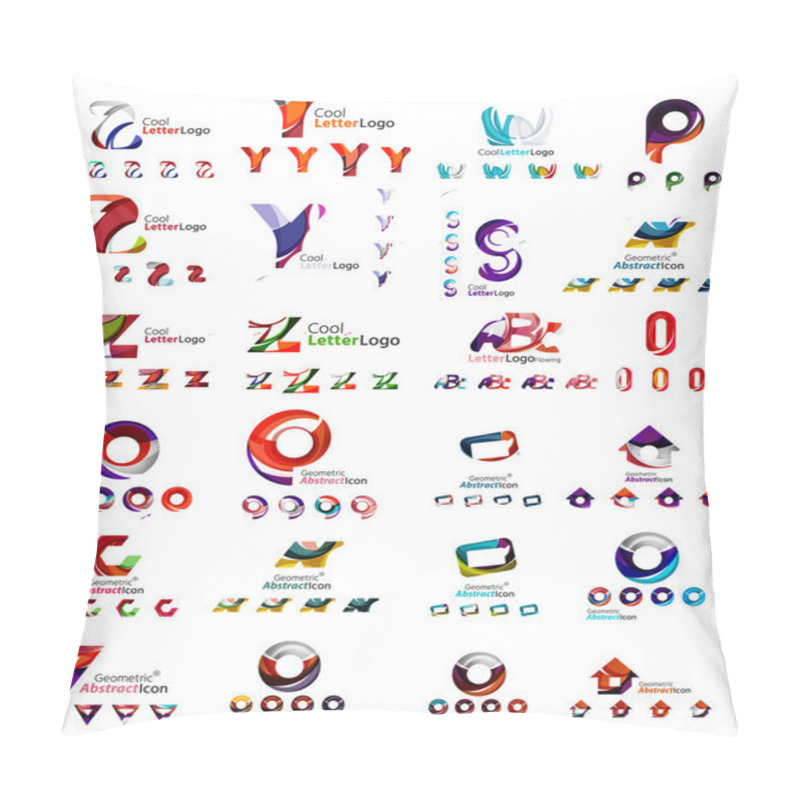 Personality  abstract business emblems pillow covers