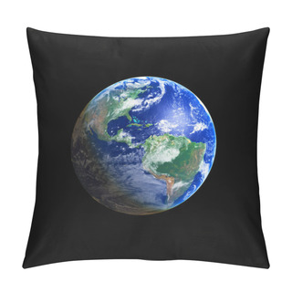 Personality  Earth Globe (America), High Resolution Image Pillow Covers