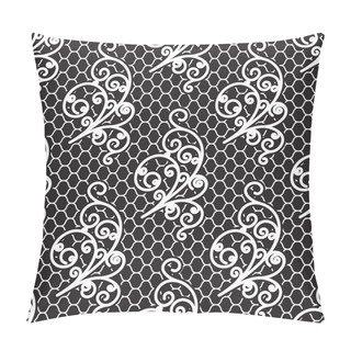 Personality  White Lace Pattern Pillow Covers