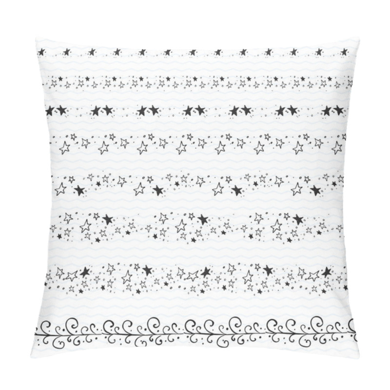 Personality  Hand drawn doodle borders frames pillow covers