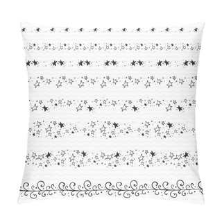 Personality  Hand Drawn Doodle Borders Frames Pillow Covers