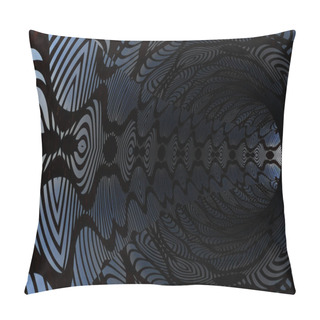 Personality  Abstract Pattern Tunnel. 3d Rendering. Pillow Covers