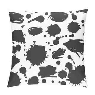 Personality  Abstract Ink Scribbles And Blots Pattern Pillow Covers