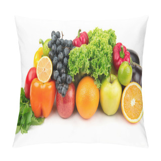 Personality  Set Of Different Fruits And Vegetables Pillow Covers