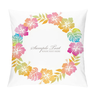 Personality  Hibiscuses Wreath Pillow Covers